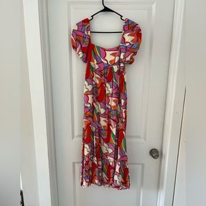 Lizard Thicket Geometric Print Maxi Dress
